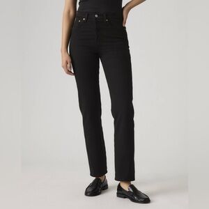 Levi’s Wedgie Straight Leg Ankle Classic Black Women's Jeans
